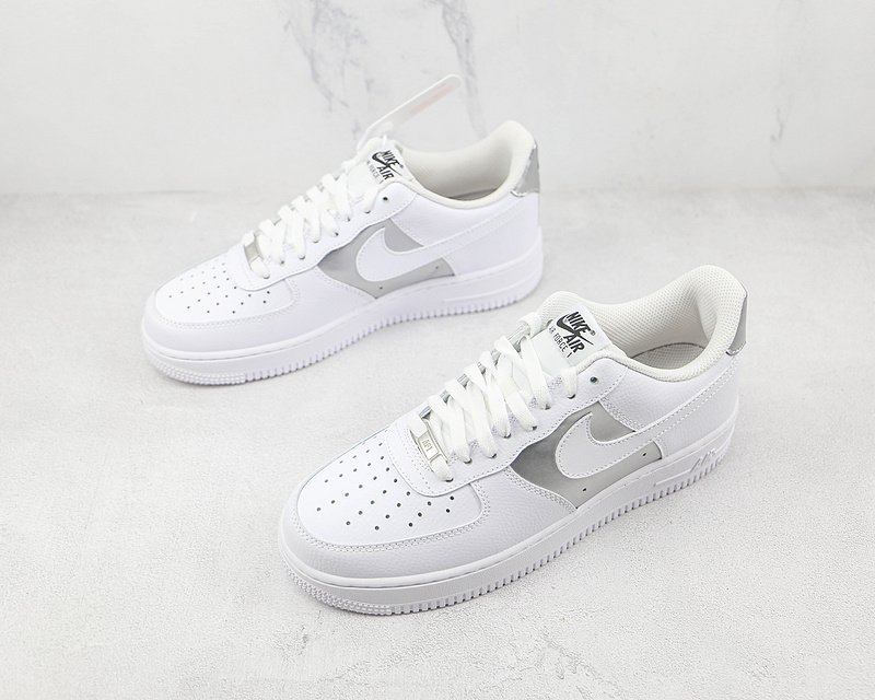 Nike Air Force 1 Low "White/Silver" фото № 5