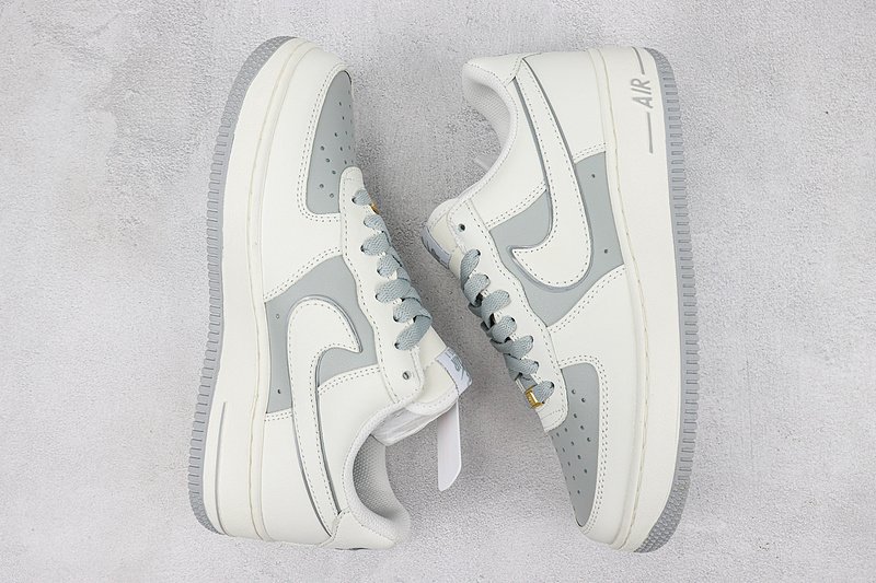 Nike Air Force 1 Low "White/Gray" фото № 6