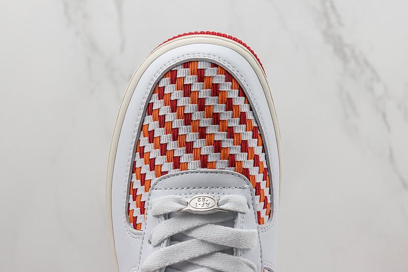 Nike Air Force 1 Low "White/Red/Orange" фото № 4