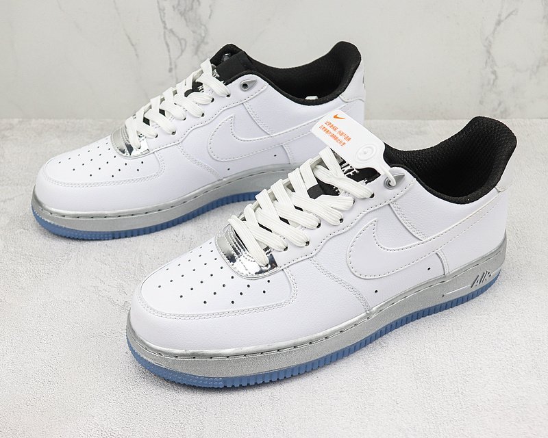 Nike Air Force 1 Low "White/Chrome" фото № 5