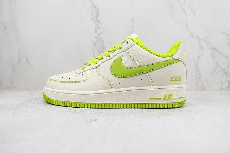 Supreme x Nike Air Force 1 Low "Milk White/Apple Green" фото № 2