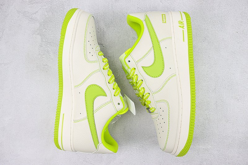 Supreme x Nike Air Force 1 Low "Milk White/Apple Green" фото № 6