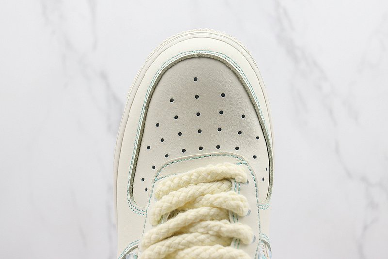 Nike Air Force 1 "Just Do It/Cream White/Blue" фото № 4