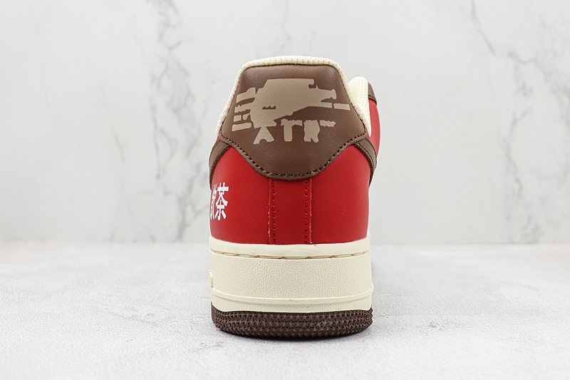 Nike Air Force 1 07 LV8 Low "Green/White/Red" фото № 9