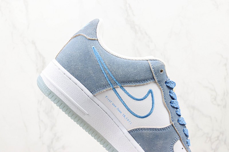 Nike Air Force 1 Low "Astronaut White/Blue" фото № 3