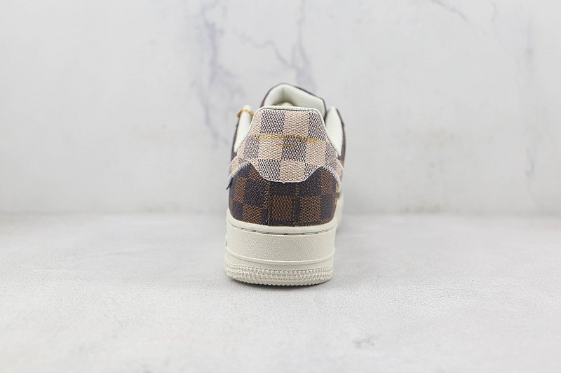 Louis Vuitton x Off-White x Nike Air Force 1 Low "Coffee" фото № 9