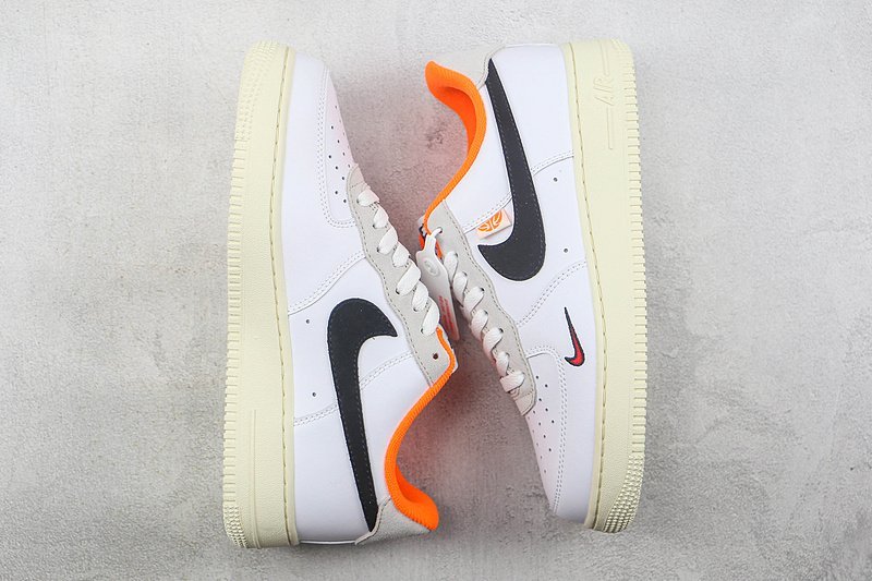 Nike Air Force 1 Low "Hoops White/Orange" фото № 7