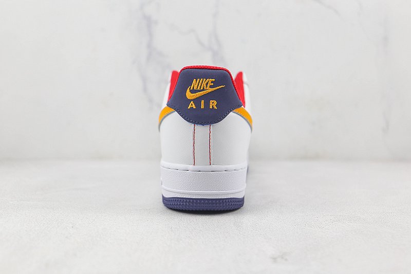 Nike Air Force 1 Low "Navy Blue/White/Orange/Red" фото № 9