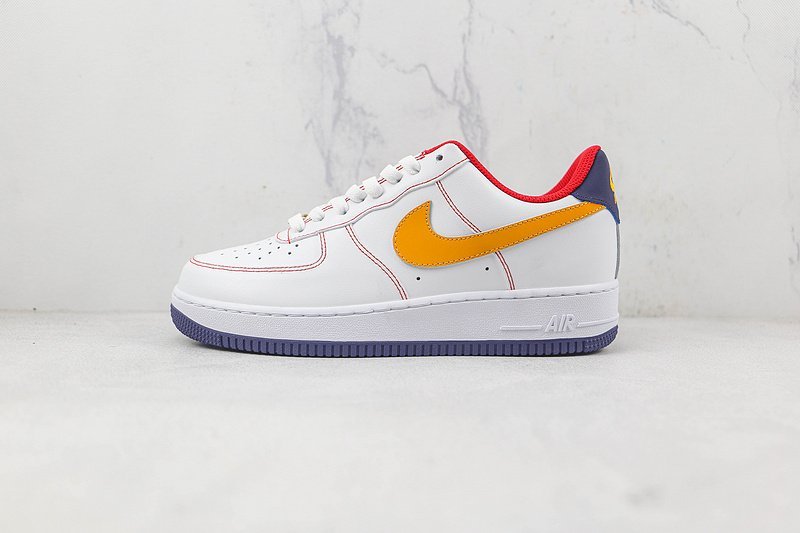 Nike Air Force 1 Low "Navy Blue/White/Orange/Red" фото № 2