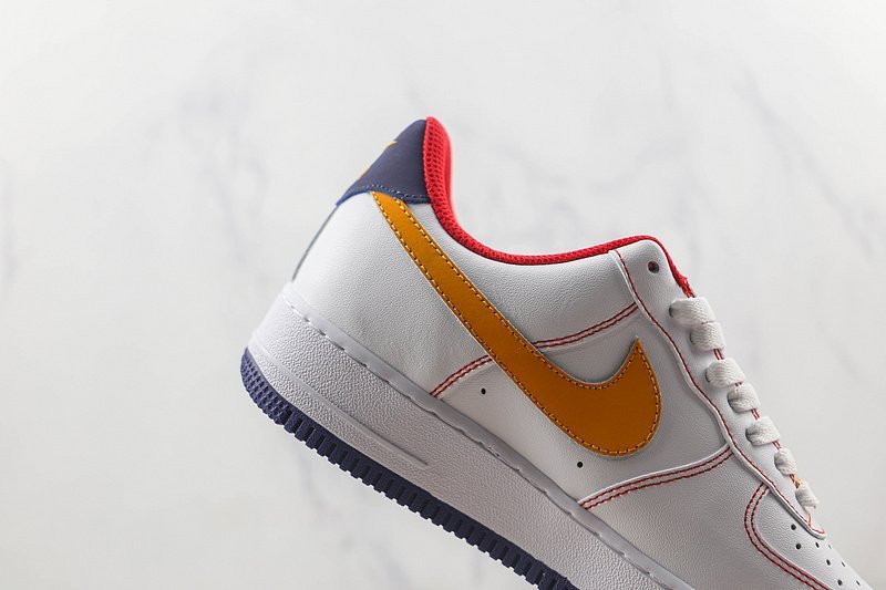 Nike Air Force 1 Low "Navy Blue/White/Orange/Red" фото № 3