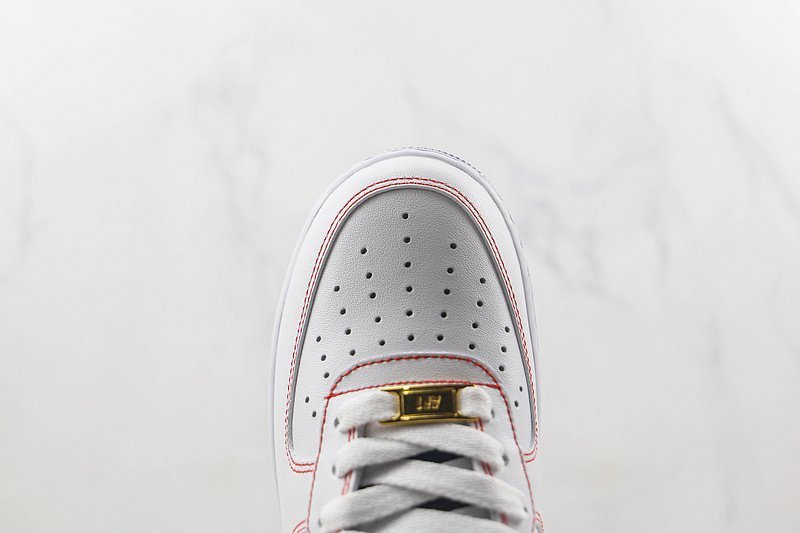 Nike Air Force 1 Low "Navy Blue/White/Orange/Red" фото № 4