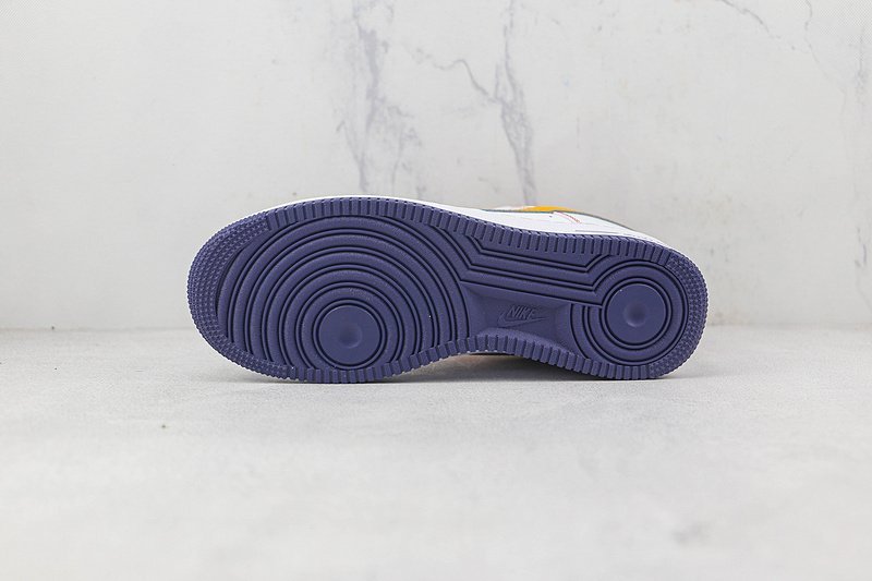 Nike Air Force 1 Low "Navy Blue/White/Orange/Red" фото № 8