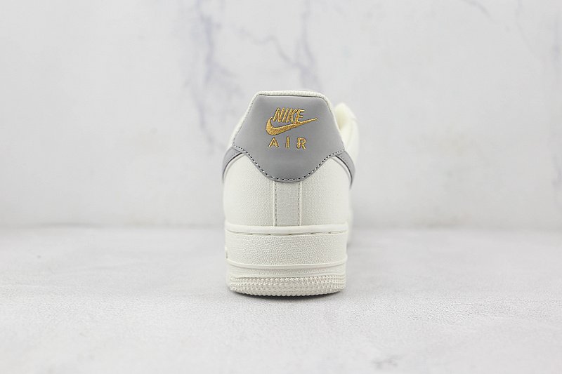 Nike Air Force 1 Low "White/Cadet Grey/Gold Mini-Swoosh" фото № 9