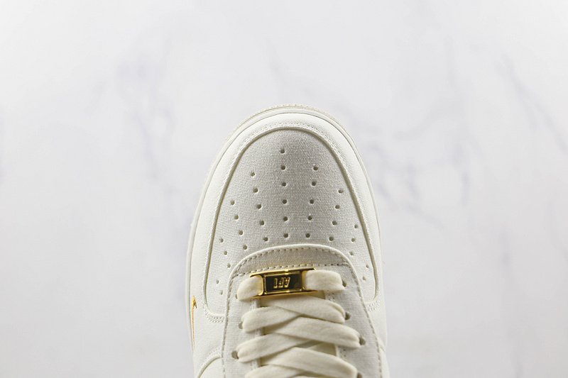 Nike Air Force 1 Low "White/Cadet Grey/Gold Mini-Swoosh" фото № 4