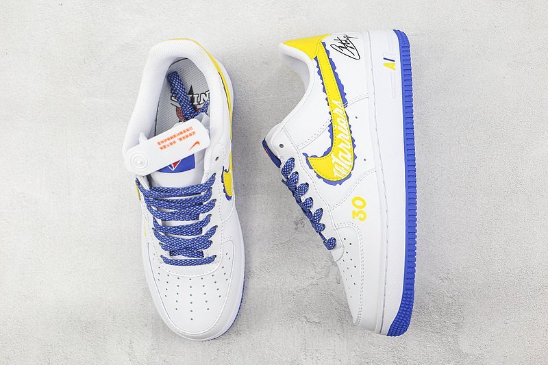Nike Air Force 1 Low "Warriors/Yellow" фото № 6