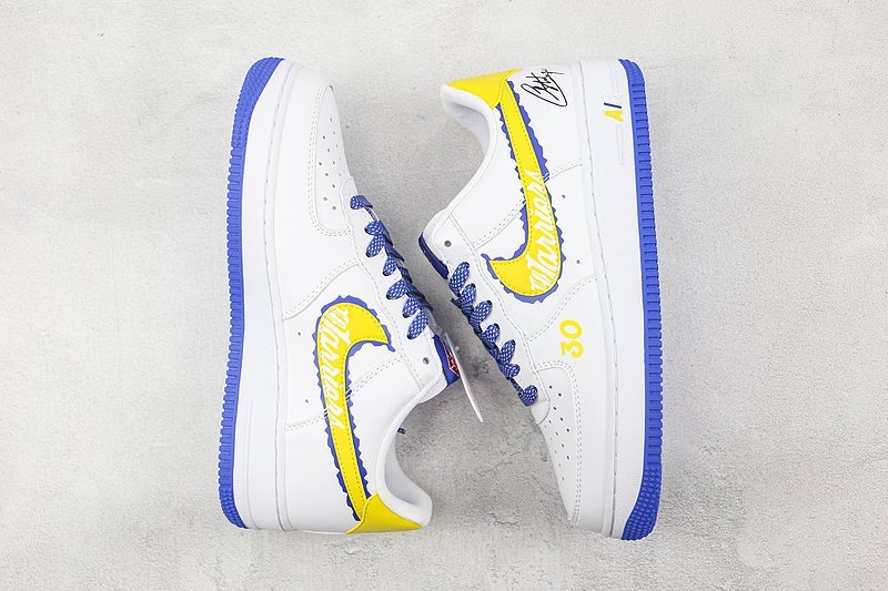 Nike Air Force 1 Low "Warriors/Yellow" фото № 7