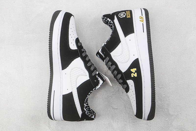 Nike Air Force 1 Low "Kobe White/Black/Metallic Gold" фото № 7