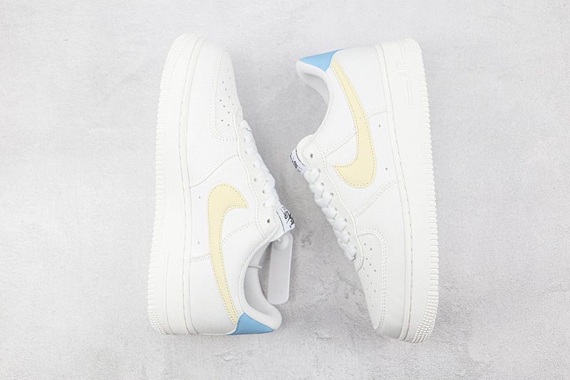 Nike Air Force 1 Low "Rice White/Navy Blue/Sand Yellow" фото № 7