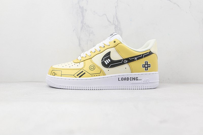 Nike Air Force 1 07 "Yellow/White/Beige" фото № 2