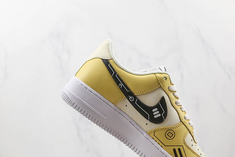 Nike Air Force 1 07 "Yellow/White/Beige" фото № 4