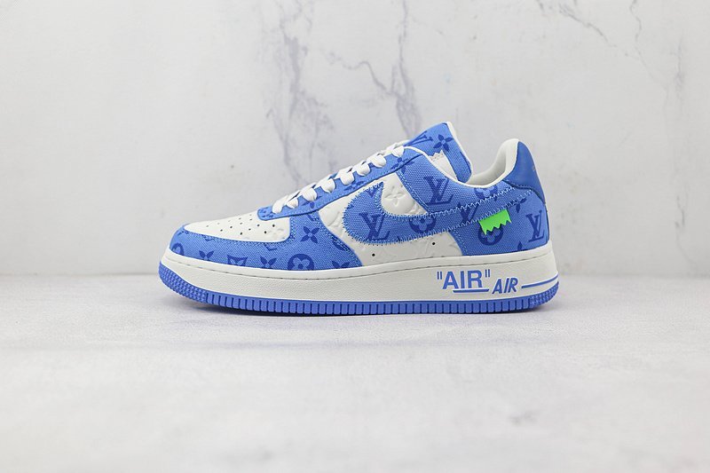 Louis Vuitton x Nike Air Force 1 Low "Blue/White" фото № 2