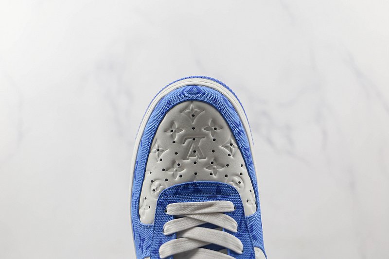 Louis Vuitton x Nike Air Force 1 Low "Blue/White" фото № 4