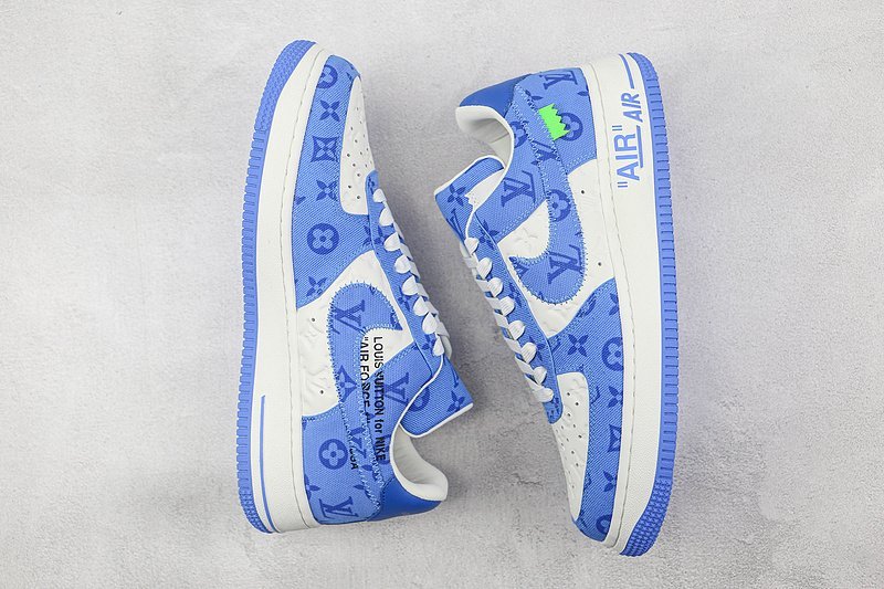 Louis Vuitton x Nike Air Force 1 Low "Blue/White" фото № 6