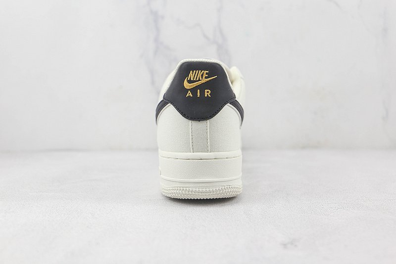 Nike Air Force 1 07 Low "Beige/Black/Gold" фото № 9