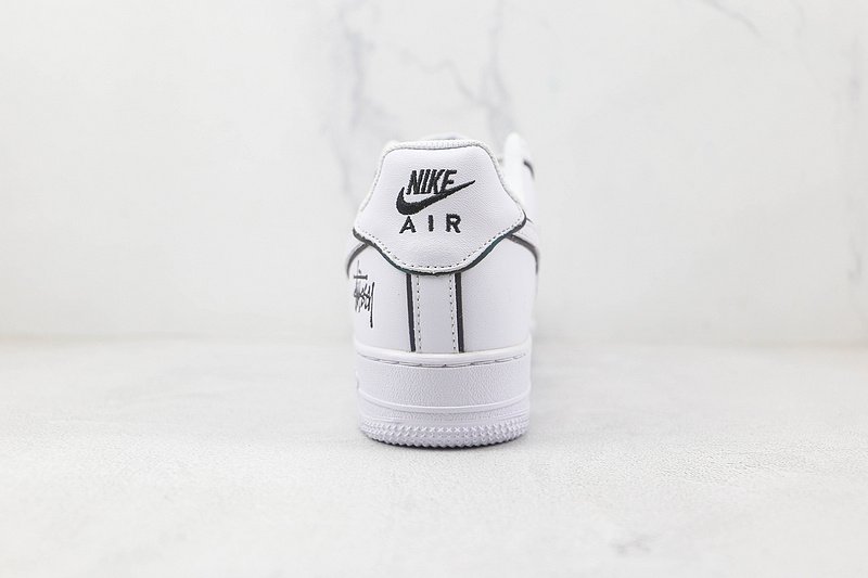 Stussy x Nike Air Force 1 07 Low "White/Black" фото № 9
