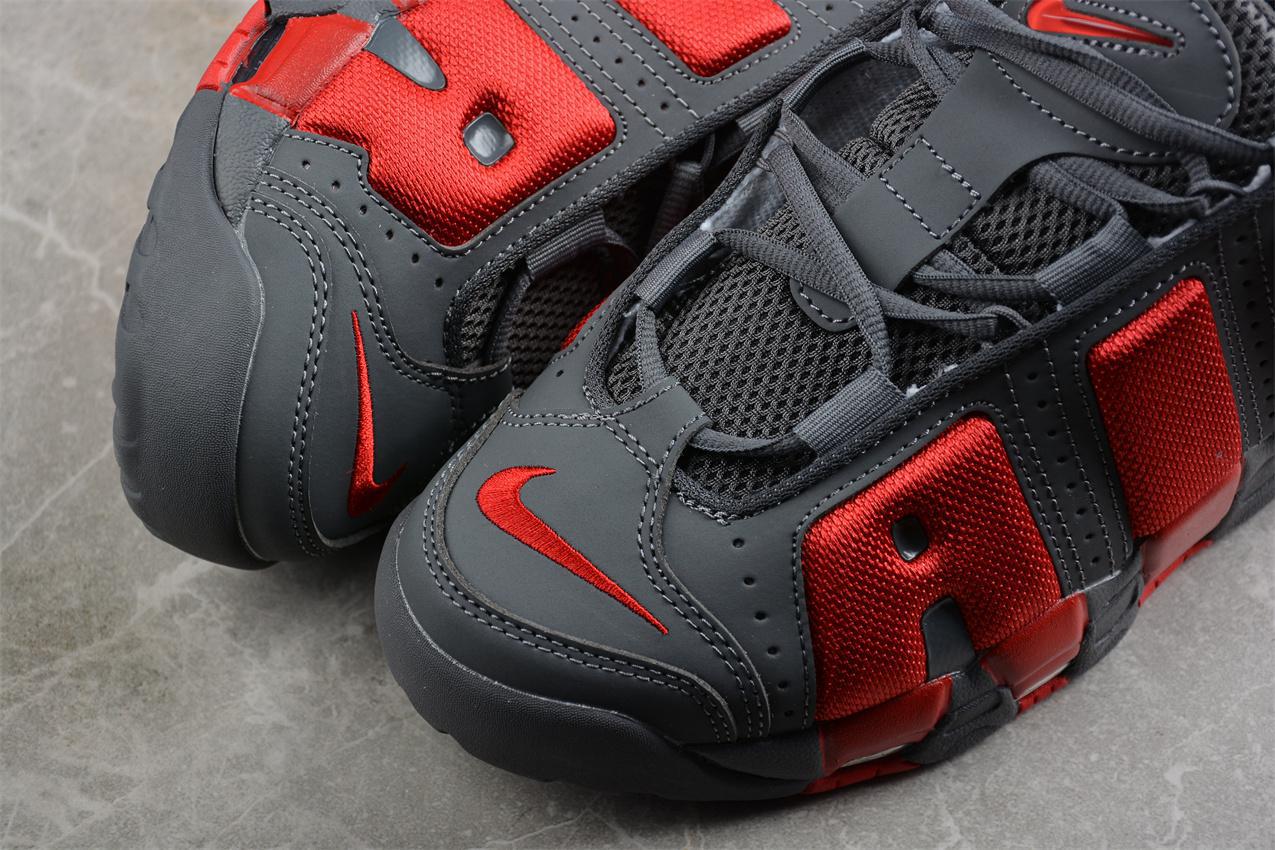 Nike Air More Uptempo "Dark Grey Light Crimson" фото № 7
