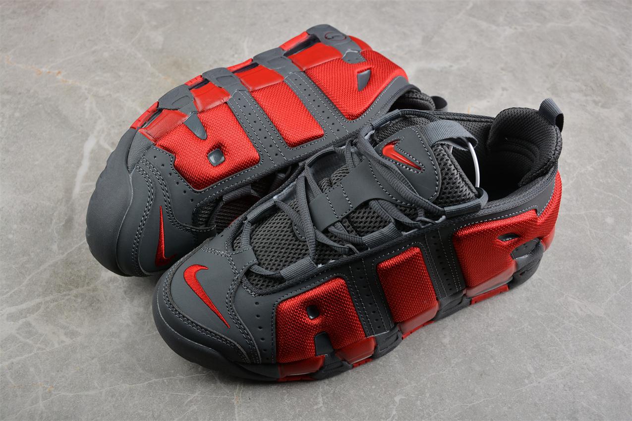 Nike Air More Uptempo "Dark Grey Light Crimson" фото № 6