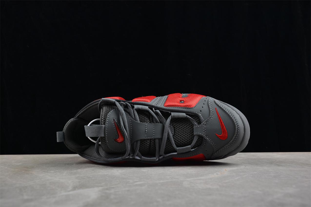 Nike Air More Uptempo "Dark Grey Light Crimson" фото № 4