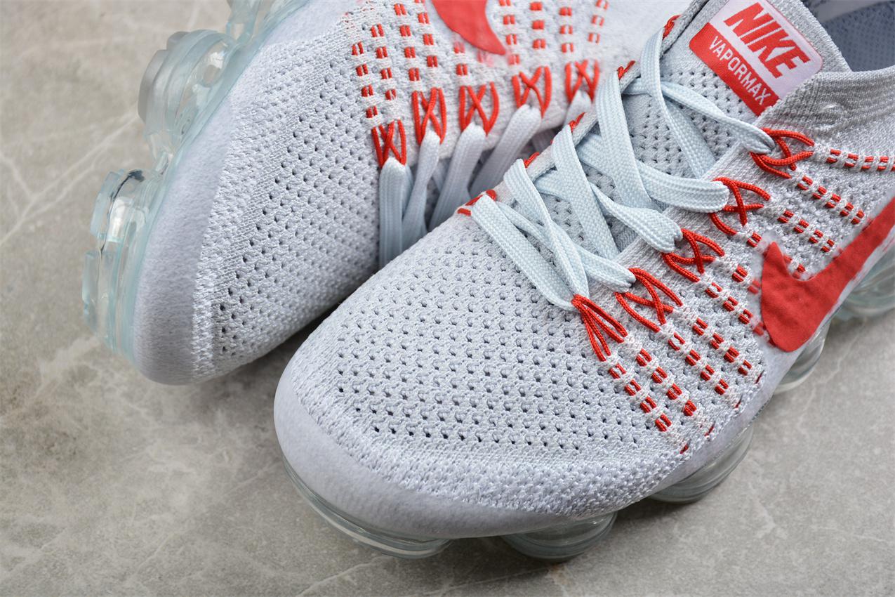 Nike Air VaporMax “Pure Platinum-University Red” фото № 6