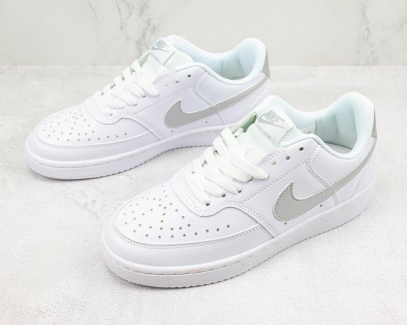 Nike Court Vision Low "White/Light Grey" фото № 5