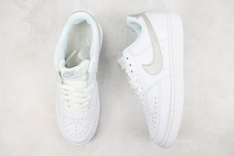 Nike Court Vision Low "White/Light Grey" фото № 7