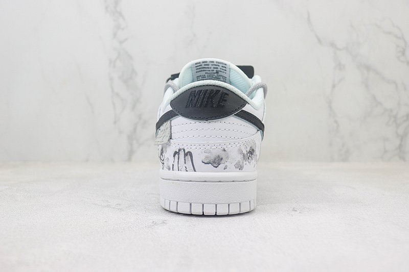 Nike Dunk Low "White Stork/Black Swoosh" фото № 9