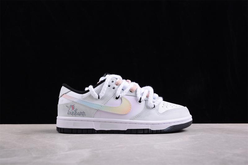 Nike Dunk Low "Gray/Rainbow Swoosh" фото № 6