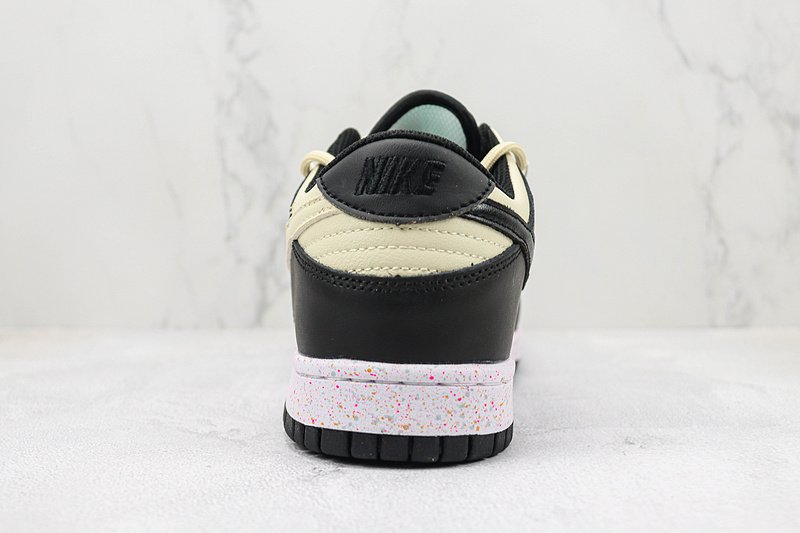 Nike Dunk Low Multi Swoosh "White/Black/Light Yellow" фото № 8