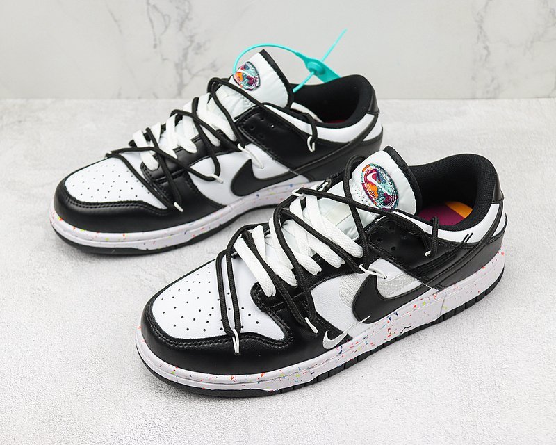 Nike Dunk Low Multi Swoosh «Black/White» фото № 5