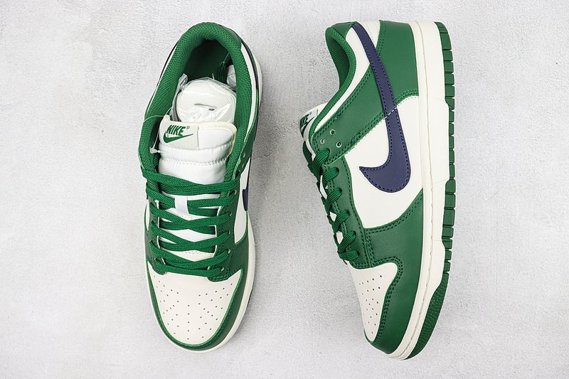 Nike Dunk Low "Green/White/Black" фото № 6