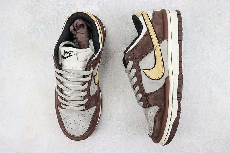 Nike SB Dunk Low "Brown/Grey/Golden" фото № 6