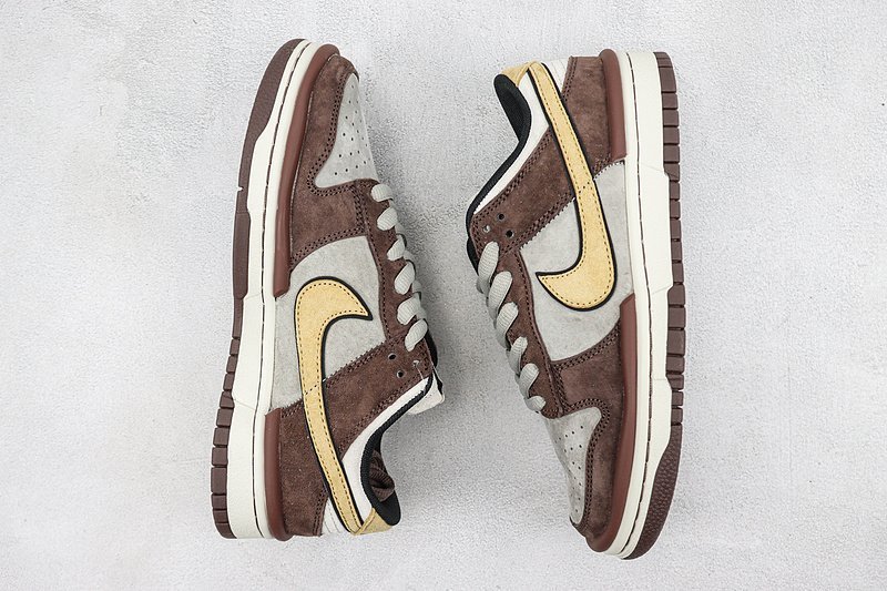 Nike SB Dunk Low "Brown/Grey/Golden" фото № 7