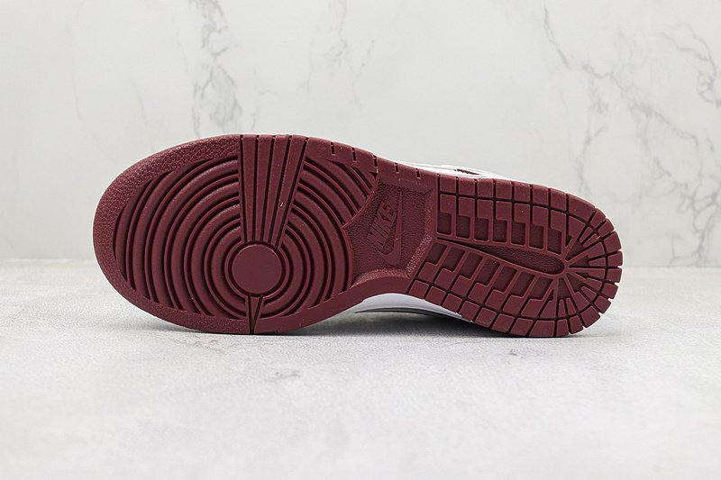 Nike Dunk Low "MLB/White/Wine/Red" фото № 9
