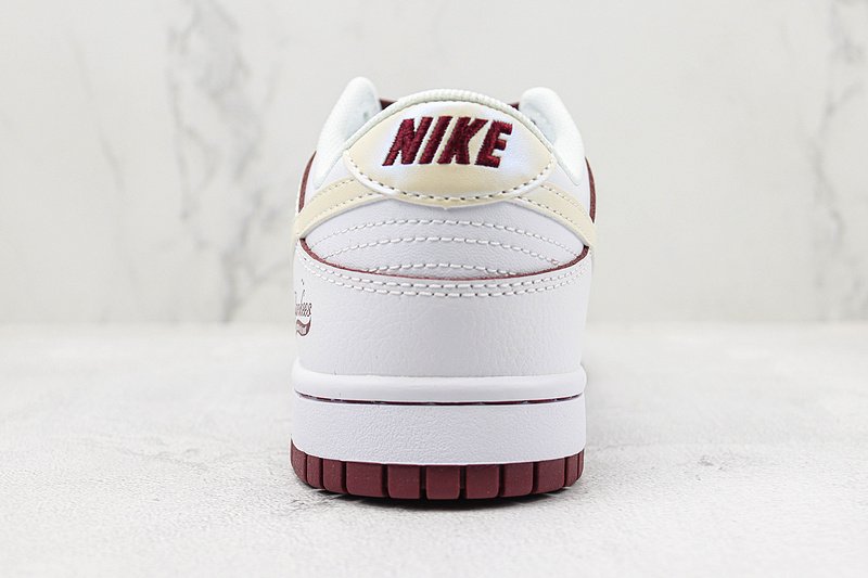 Nike Dunk Low "MLB/White/Wine/Red" фото № 8