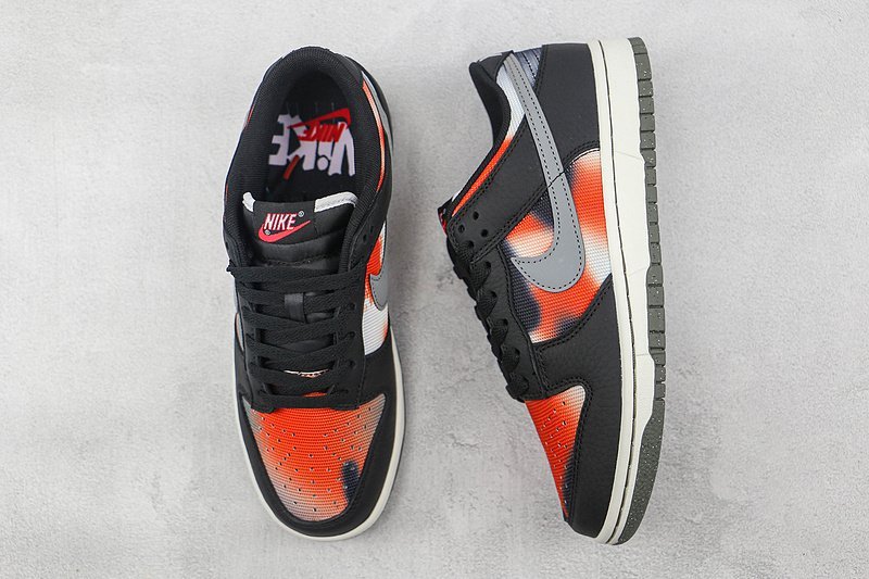 Nike SB Zoom Dunk Low Graffiti "Black/Red/Grey" фото № 6