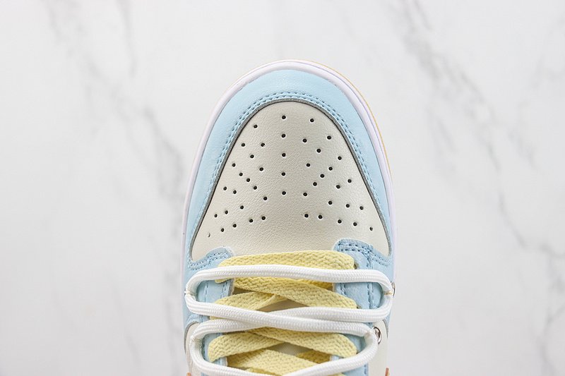 Nike SB Dunk Low "Sea Blue/Sand Yellow/White Lace Up" фото № 4