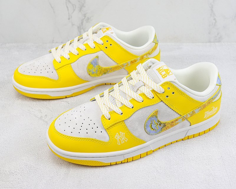 Nike Dunk Low "White/Yellow/Gold" фото № 5
