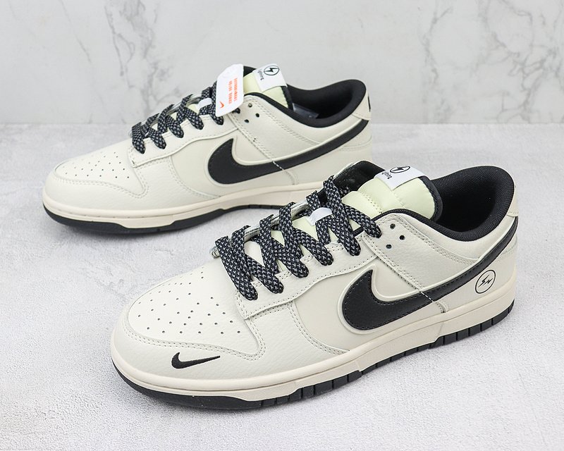 Nike Dunk Low "Pearl White/Black Swoosh" фото № 5