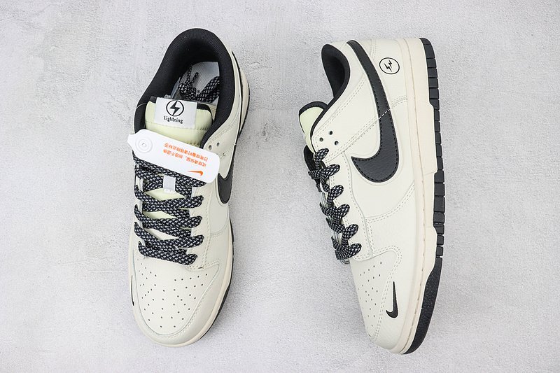 Nike Dunk Low "Pearl White/Black Swoosh" фото № 6