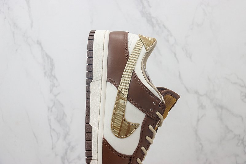 Nike Dunk Low "Brown Plaid/Cream" фото № 3